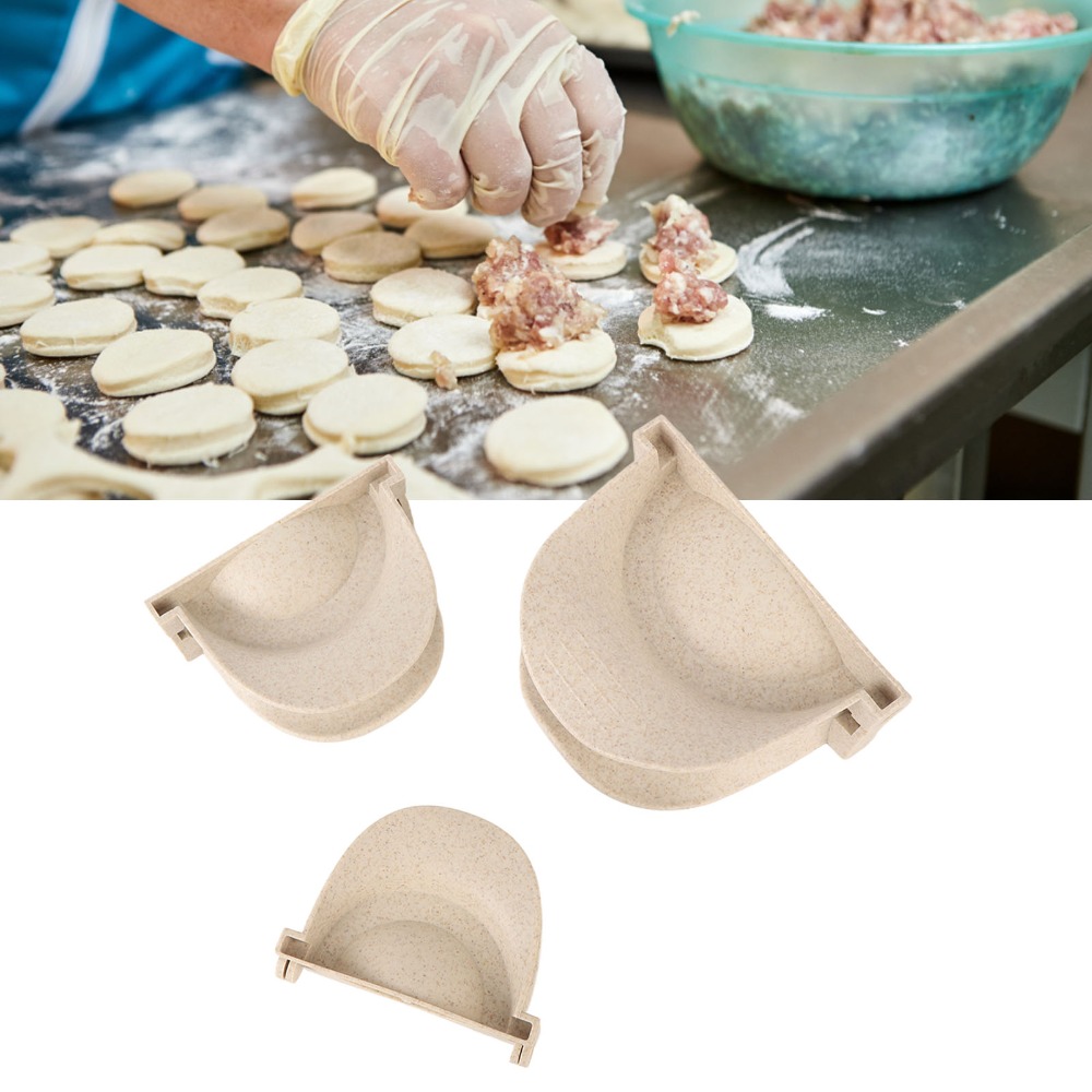 Dumpling Press Set - 플라스틱 스테인리스 스틸 만두 제작 키트