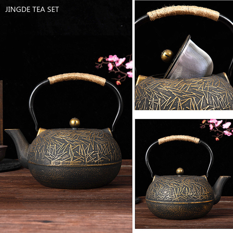 Cast Iron Corn - 맞춤형 주철 찻주전자, 일본 골동품 공예,