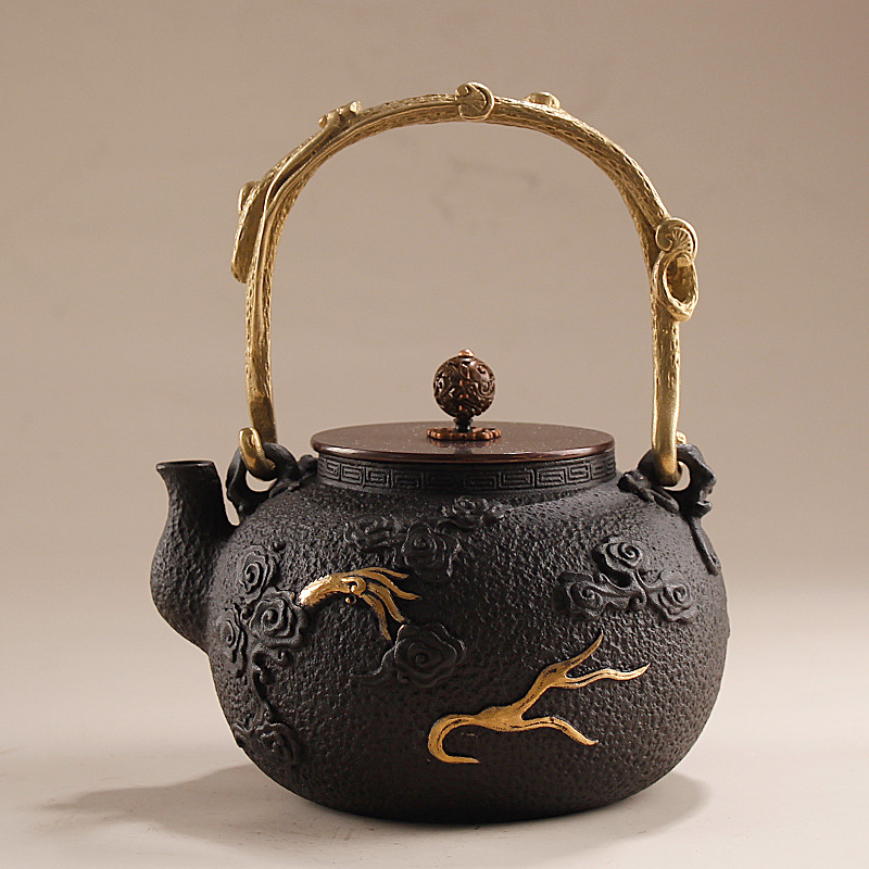 1.2L 무늬가 있는 주철 물주전자/공푸 차 주전자,  - Cast Iron Corn 리뷰 및 가격