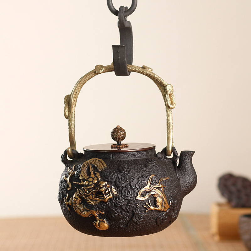 1.2L 무늬가 있는 주철 물주전자/공푸 차 주전자,  - Cast Iron Corn 리뷰 및 가격