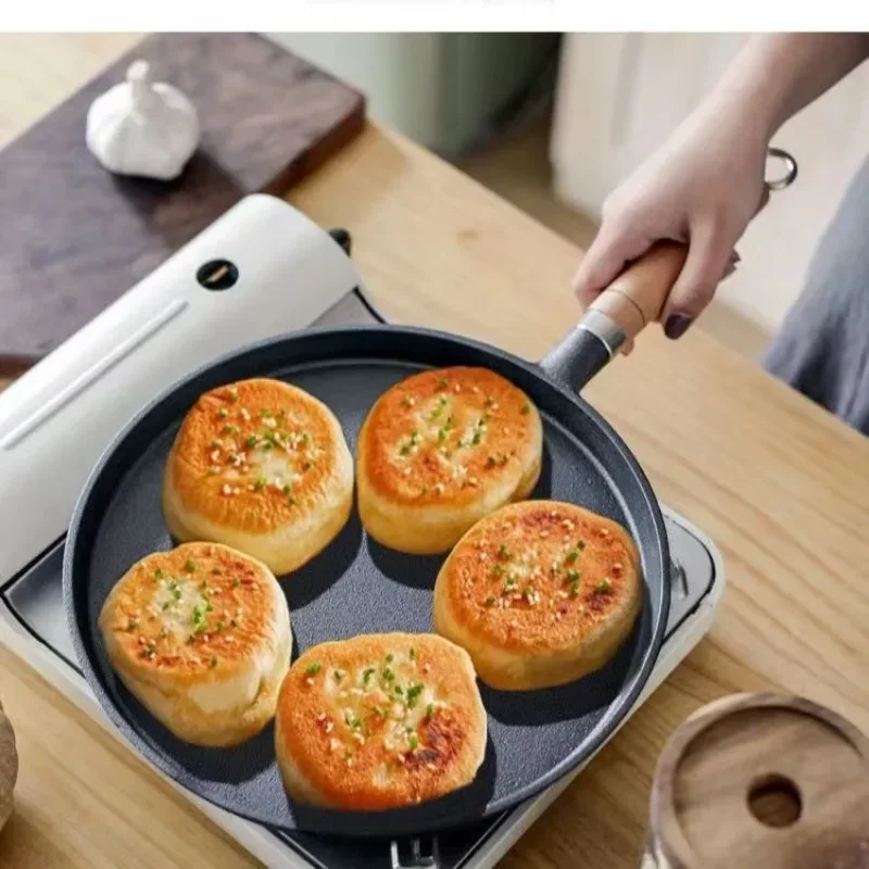 26cm 주철 프라이팬 코팅되지 않은 붙지 않는 계란  - Mini Pancake Griddle 리뷰 및 가격